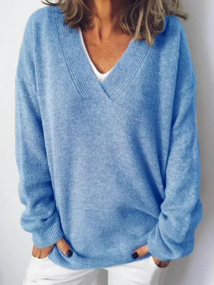Monika - V-Neck Cashmere Pullover (Copy)