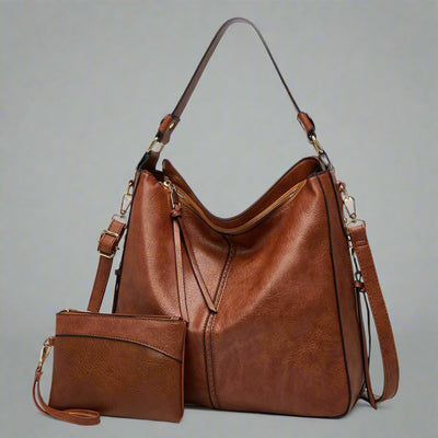 Cecile - Stylish Leather Tote Bag