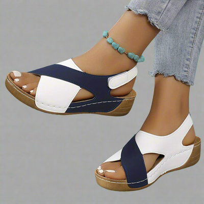 Ada | Colorblock Slingback Sandals