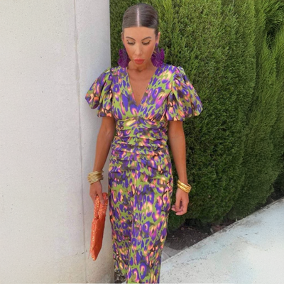 Danuta | Colorful Ruffled Dress