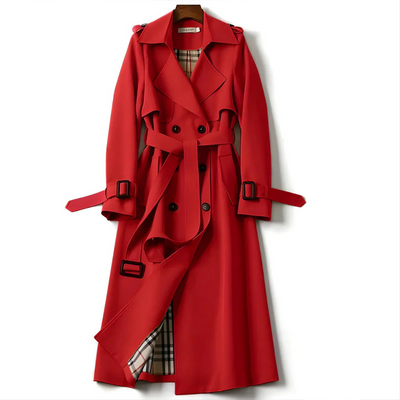 Elara - Women’s Classic Double-Breasted Trench Coat