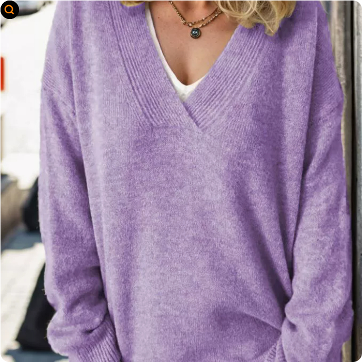 Monika - V-Neck Cashmere Pullover (Copy)