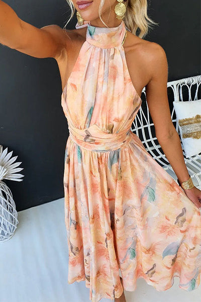 Faith - Long Printed Dress