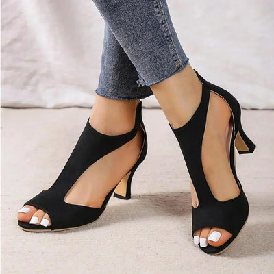 Moira – Zippered High Heeled Sandals