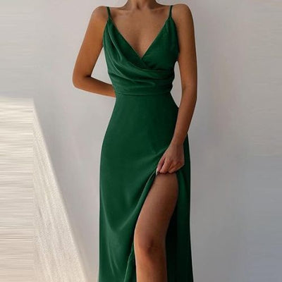 Phoebe | Elegant Satin Dress