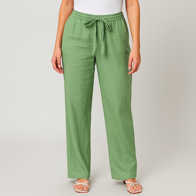 Sienna™ Elegant Tie Waist Linen Pants