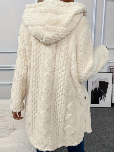 LAURA HOODED CARDIGAN JACKET