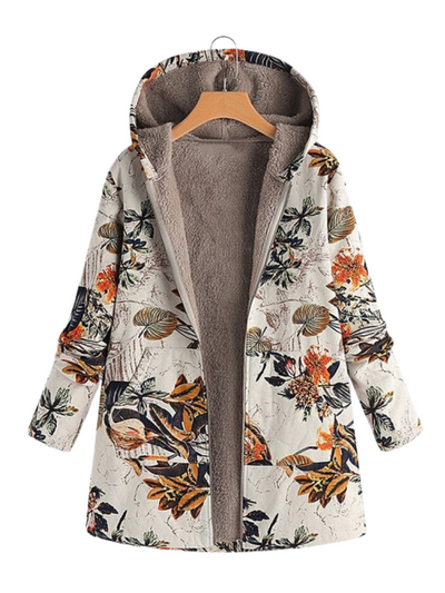 AURORA COZY PRINT COAT