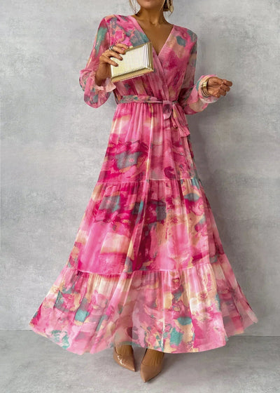 Martha | Wrap Dress with Floral Pattern