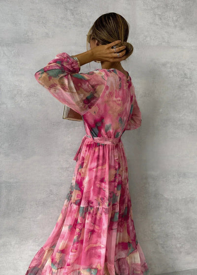 Martha | Wrap Dress with Floral Pattern