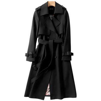 Elara - Women’s Classic Double-Breasted Trench Coat
