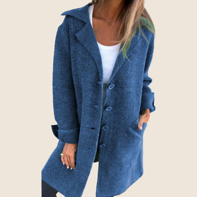 Marcelle - Chic Hooded Coat with Pockets