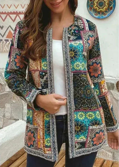 Mailyn | Boho Style Jacket with Layered Patchwork Details