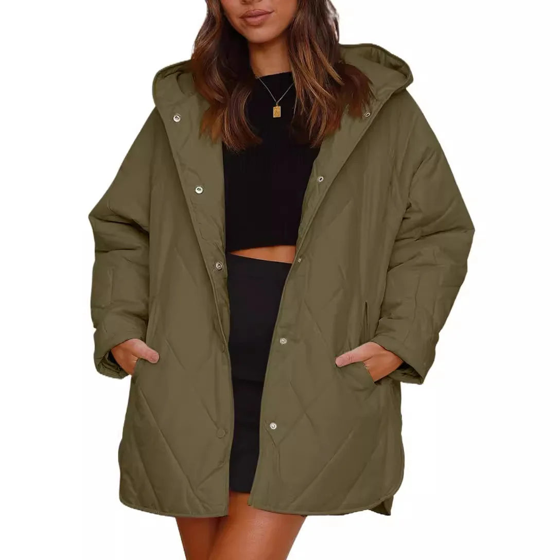 Aria - Quilted Oversized Hooded Coat