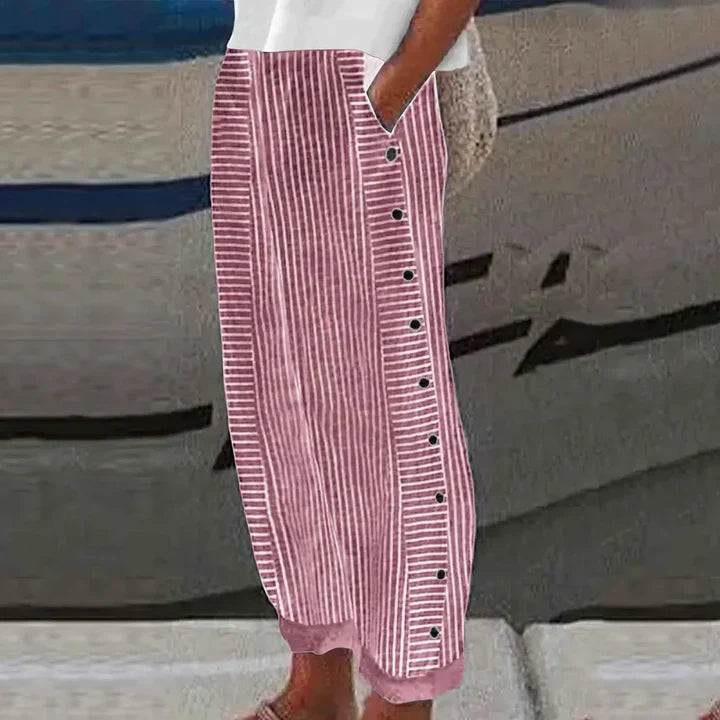 Chloe™ Seabreeze Stripe Button Trousers