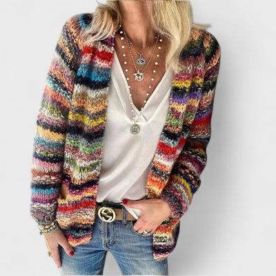 Catherine – Cozy Multicolor Cardigan