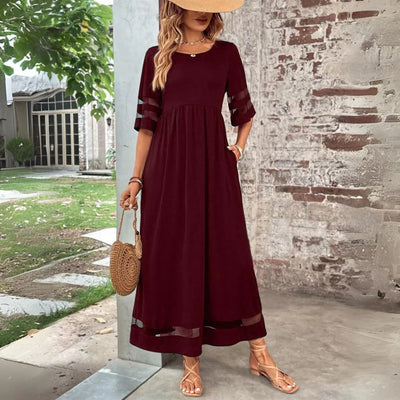 Evelyn | Elegant Maxi Dress With Tummy Coverage
