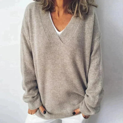 Monika - V-Neck Cashmere Pullover (Copy)