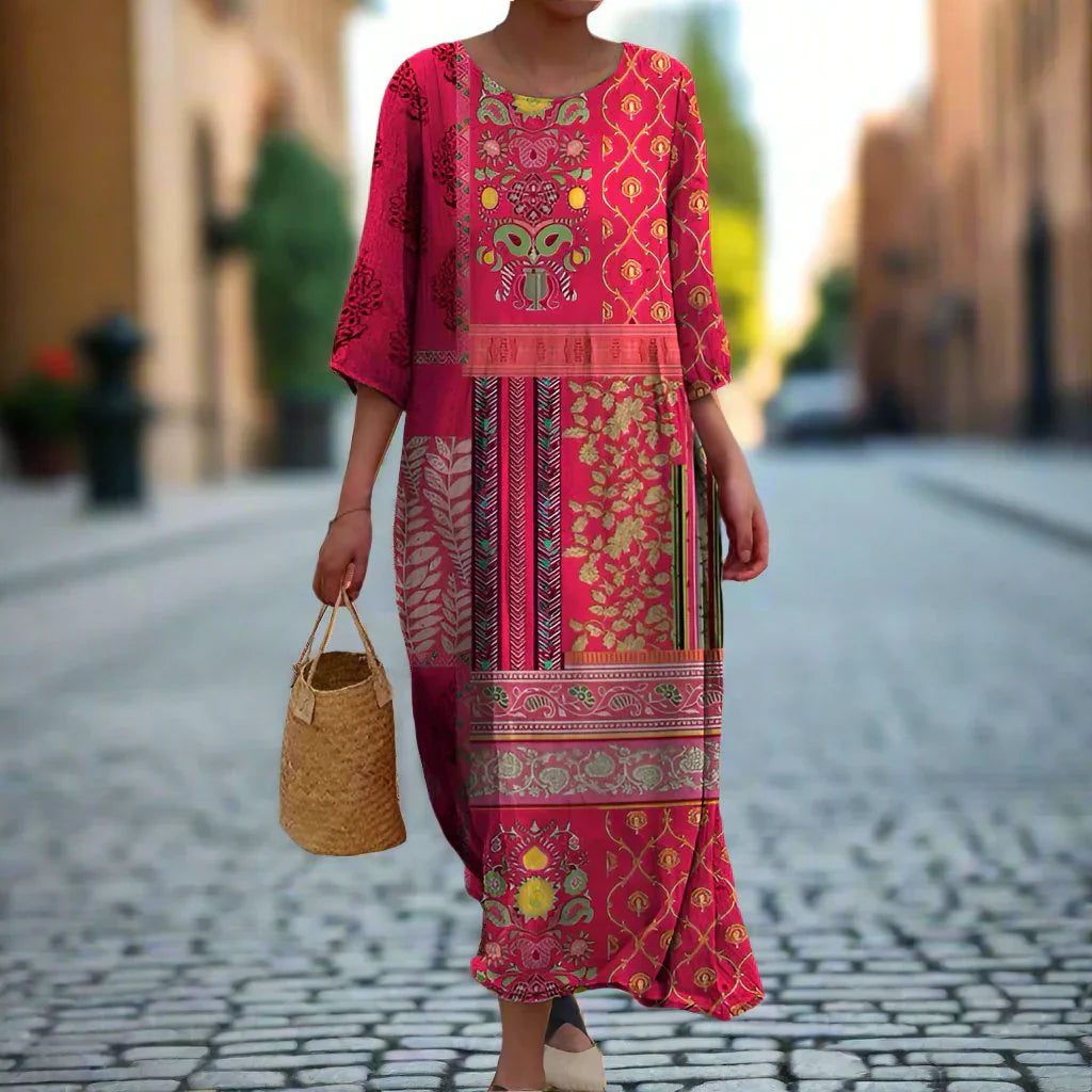 Rita | Flowy Ethnic Dress