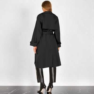 Elara - Women’s Classic Double-Breasted Trench Coat